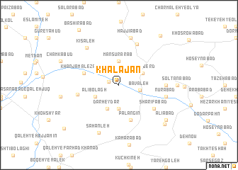 map of Khalajān