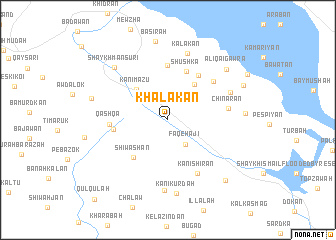 map of Khalākān