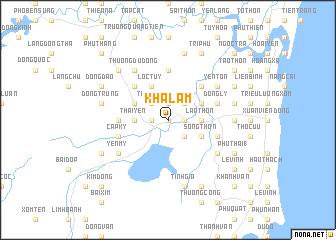 map of Khả Lam