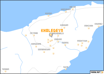 map of Khāledeyn