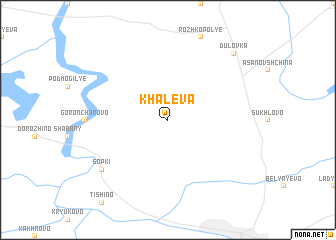 map of Khaleva