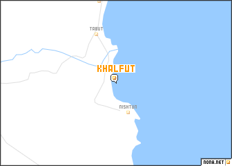 map of Khalfūt