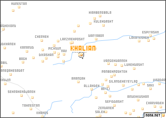 map of Khalīān