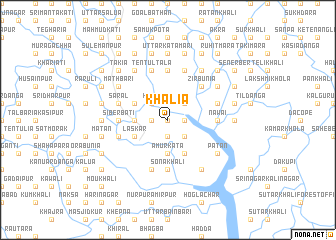 map of Khālia