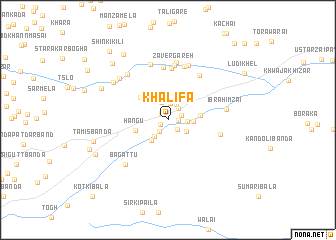 map of Khalīfa