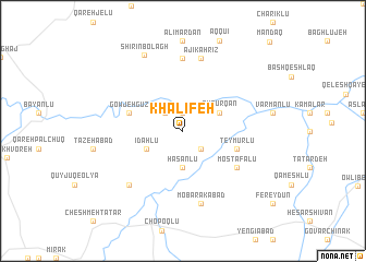 map of Khalīfeh