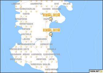map of Khalíkia