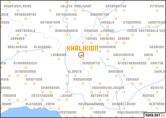 map of Khalíkion