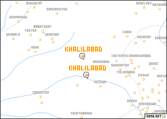 map of Khalīlābād