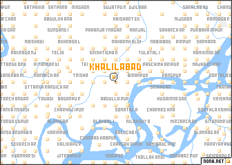 map of Khalīlābād