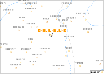 map of Khalila-Bulak