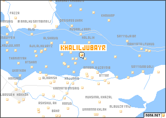 map of Khalīl Jubayr