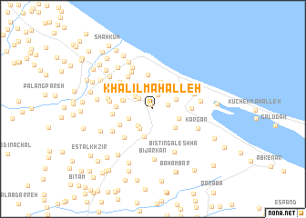 map of Khalīl Maḩalleh