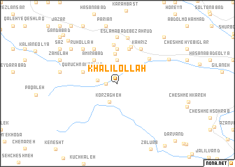 map of Khalīlollāh