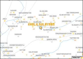 map of Khalīl Sulaymān