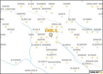 map of Khalīl