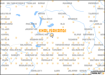 map of Khalisākāndi