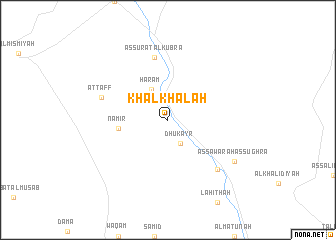 map of Khalkhalah