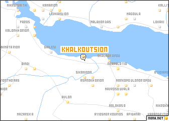 map of Khalkoútsion