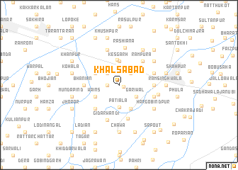 map of Khālsābād