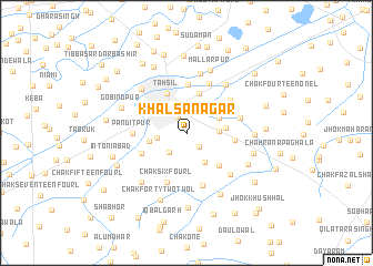 map of Khālsānagar