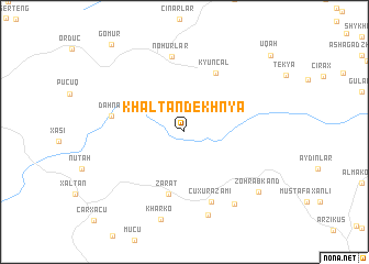 map of Khaltandekhnya