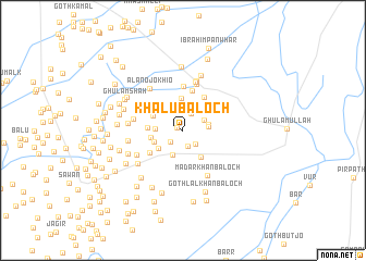 map of Khālu Baloch