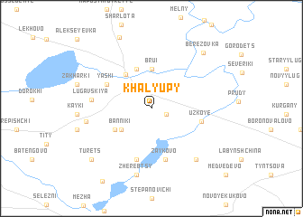 map of Khalyupy