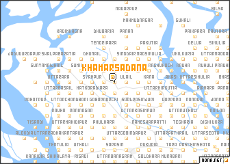 map of Khāmār Sādana