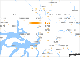 map of Khamaungtaw