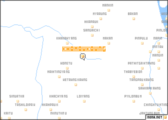map of Khamawkawng