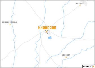 map of Khāmgaon