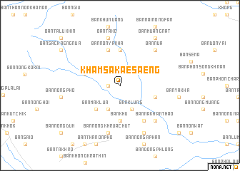 map of Kham Sakae Saeng