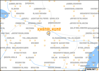 map of Khān al Ḩumr