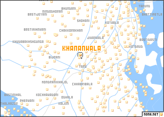 map of Khānanwāla