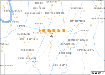 map of Khān Banī Sa‘d