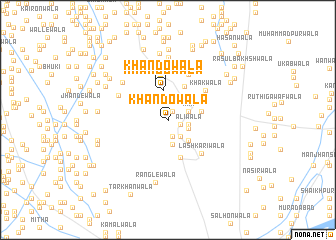 map of Khandowāla