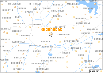 map of Khāndwāda