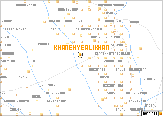 map of Khāneh-ye ‘Alī Khān