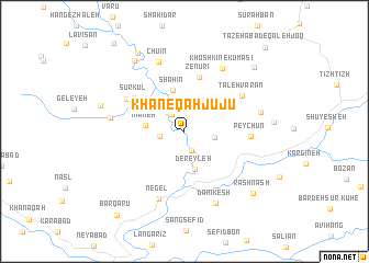 map of Khāneqāh Jūjū