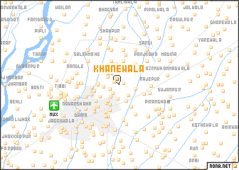 map of Khānewāla