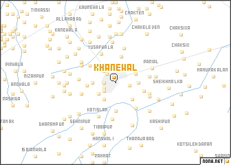 map of Khānewāl