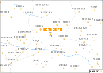 map of Khān Ḩākem