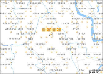 map of Khánh Vân