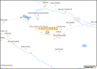 map of Khānīābād