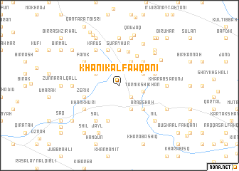 map of Khānīk al Fawqānī