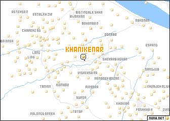 map of Khānī Kenār
