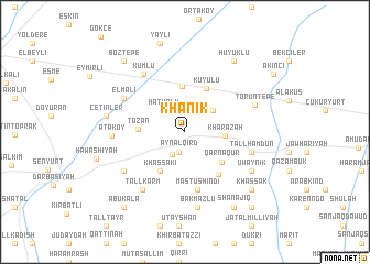 map of Khānīk