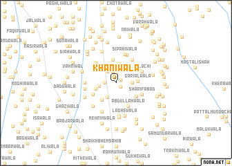 map of Khanīwāla
