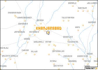 map of Khanjarābād